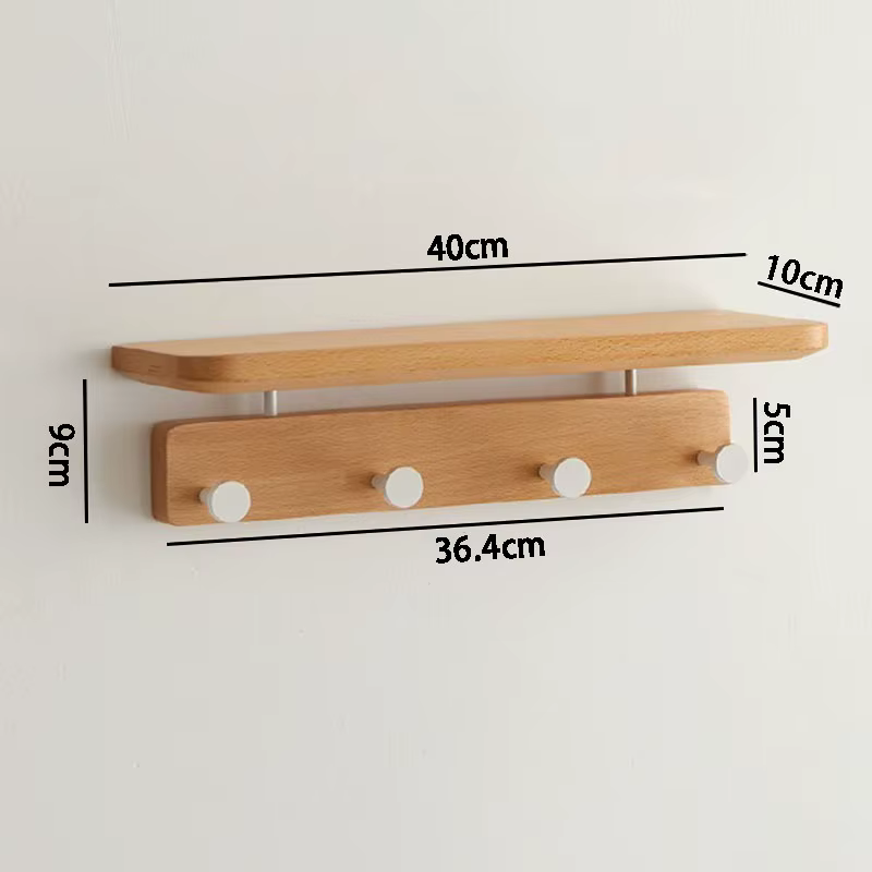 Porte-manteau mural avec étagère de rangement, cintre de rangement pour vêtements d'entrée, organisa
