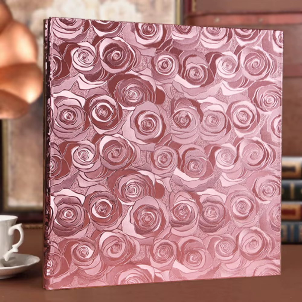 Album photo à motifs imprimés, en plastique, capacité de 400 photos, album photo épaissi de 6 pouces