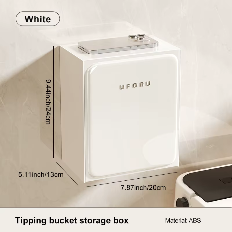Organisateur de rangement pour salle de bain UFORU, armoire murale à grande capacité pour papier toi
