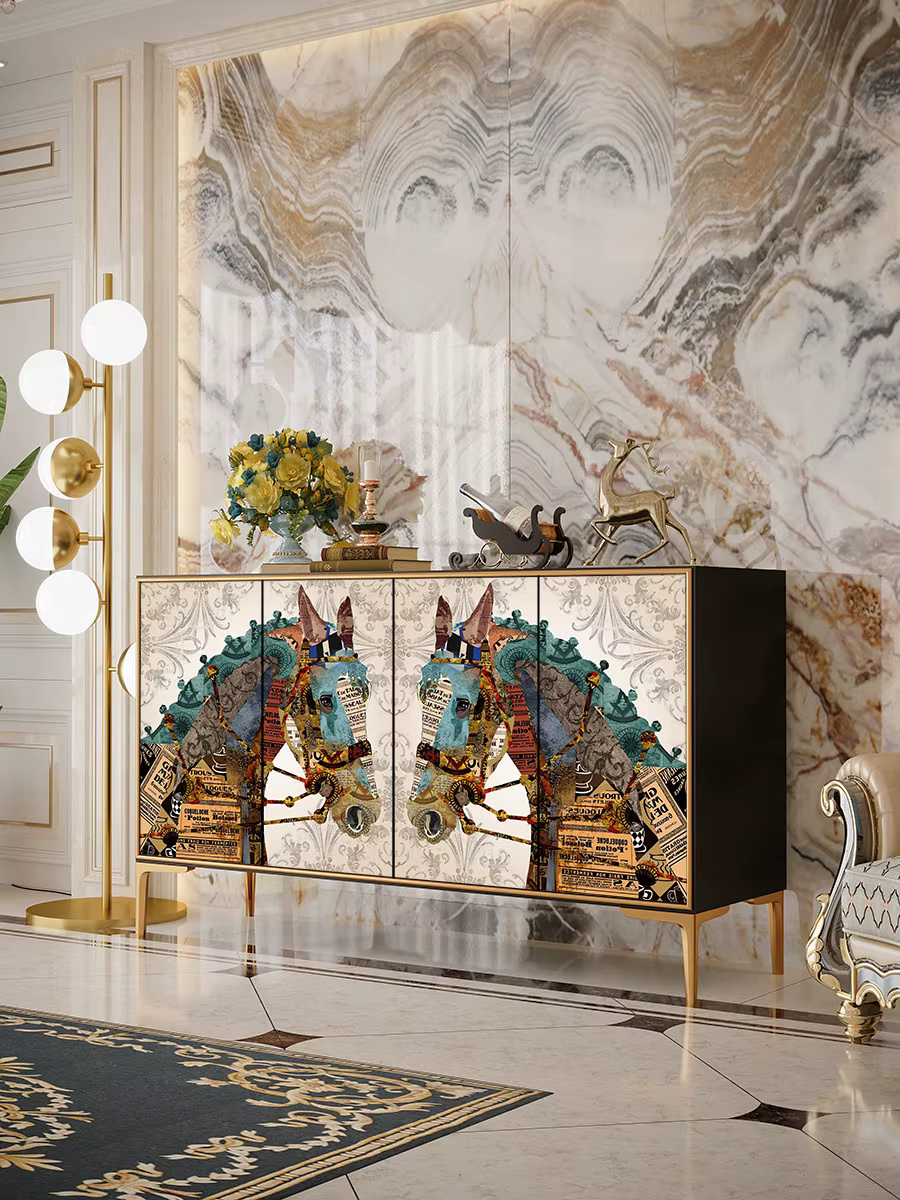 Meuble de rangement de luxe moderne pour bureau, entrée et salon, étagère de rangement, meubles de s
