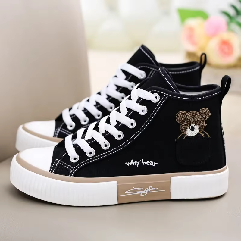 Chaussures en toile mignonnes femmes baskets respirantes marque chaussures de Sport pour femme décon