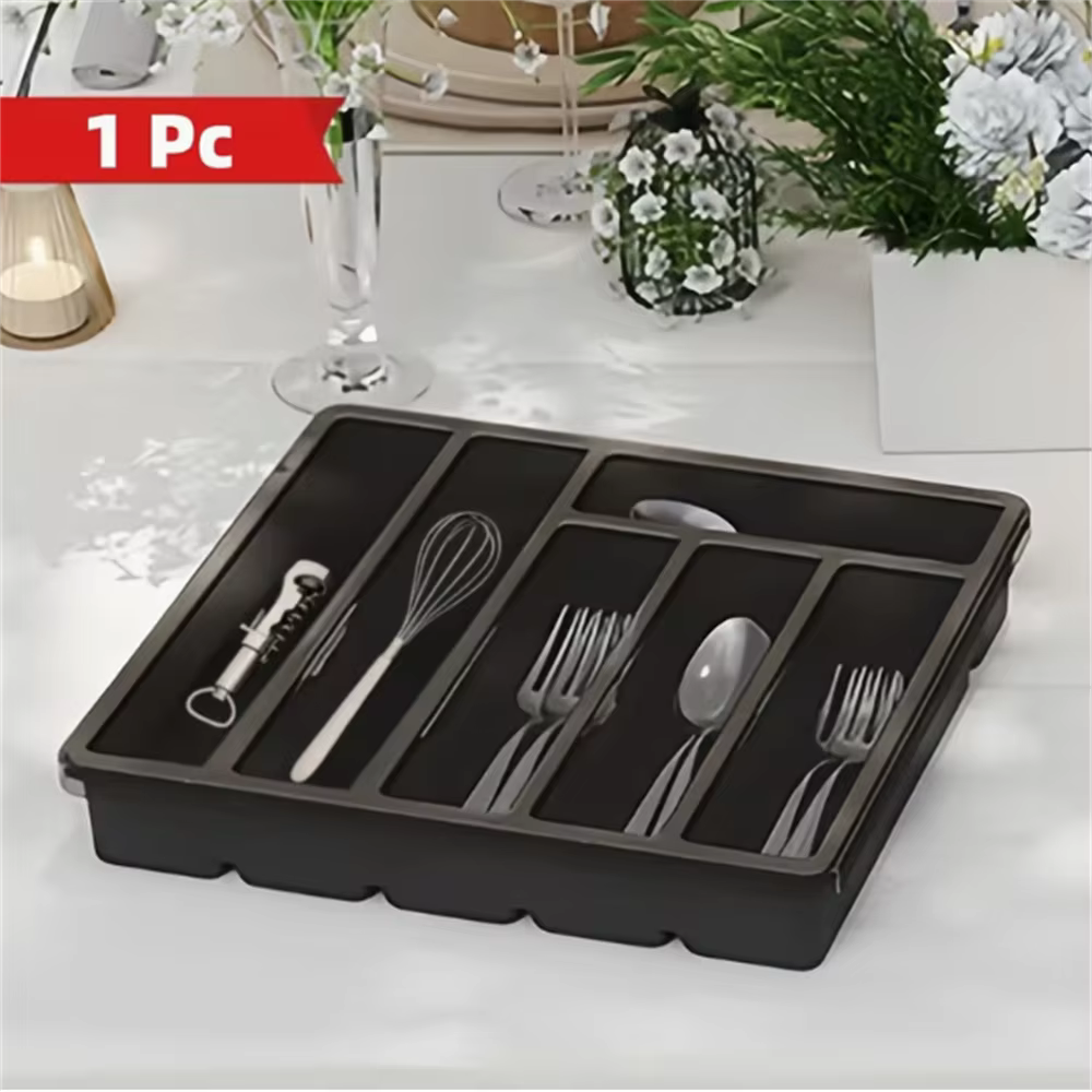 Boîte de rangement couverts couverte |   Plateau à couverts couvert pour tiroirs et comptoirs de cui