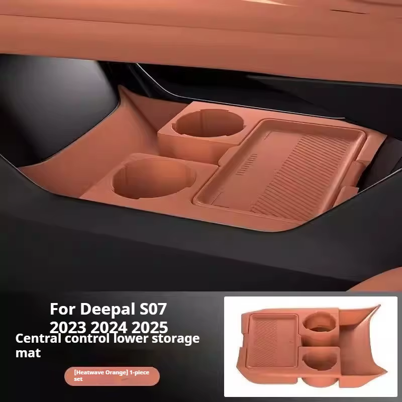 Pour Deepal S07 2023 2024 2025 – Boîte de rangement inférieure de la console centrale avec couvercle