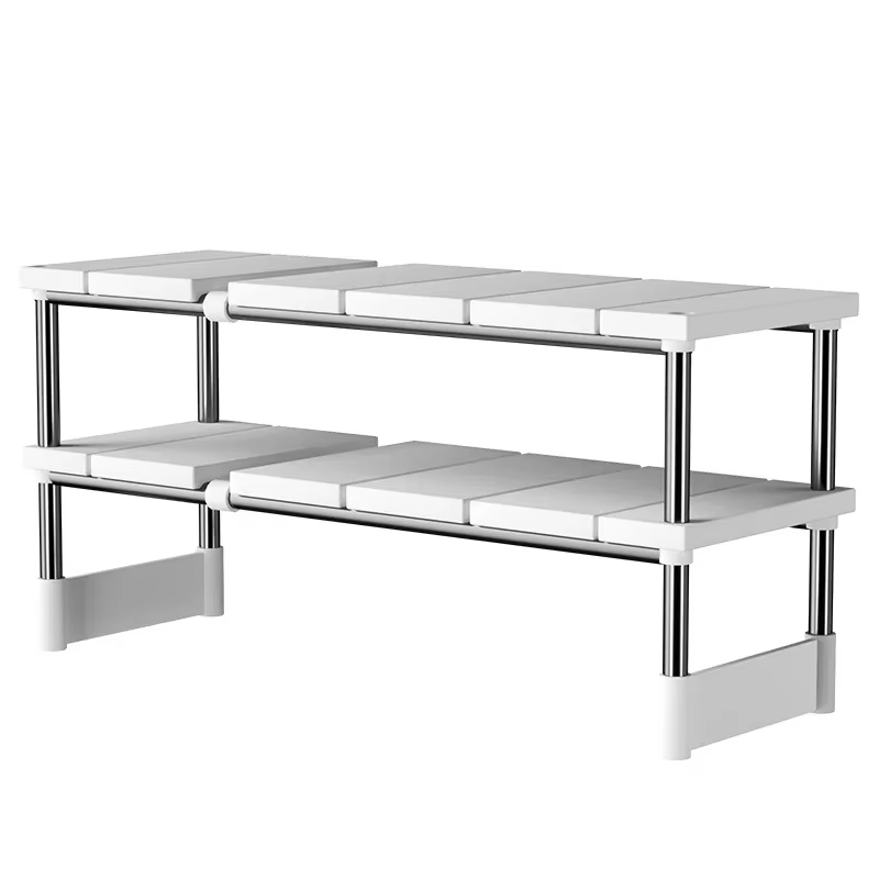 Étagère de rangement extensible et empilable, séparateur de compartiments pour armoire, grille de ra