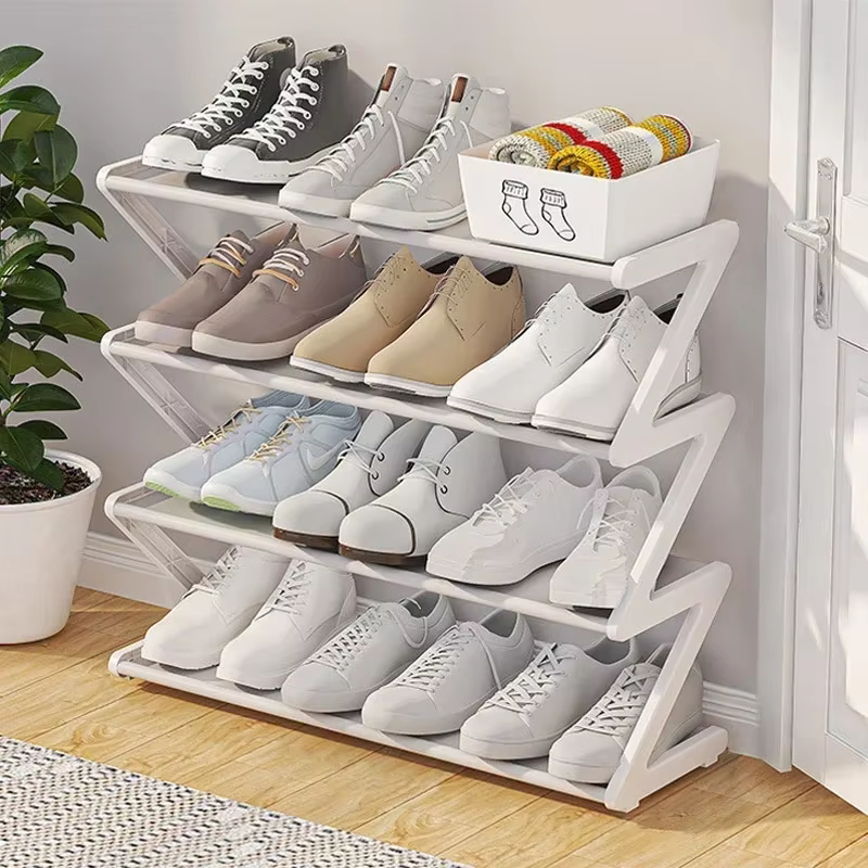 Armoire de rangement peu encombrante, étagère de rangement économique, étagère à chaussures simple à