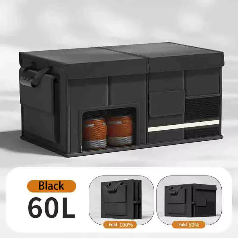 Boîte de rangement pour coffre de voiture de grande capacité, boîte de rangement pliable pour voitur