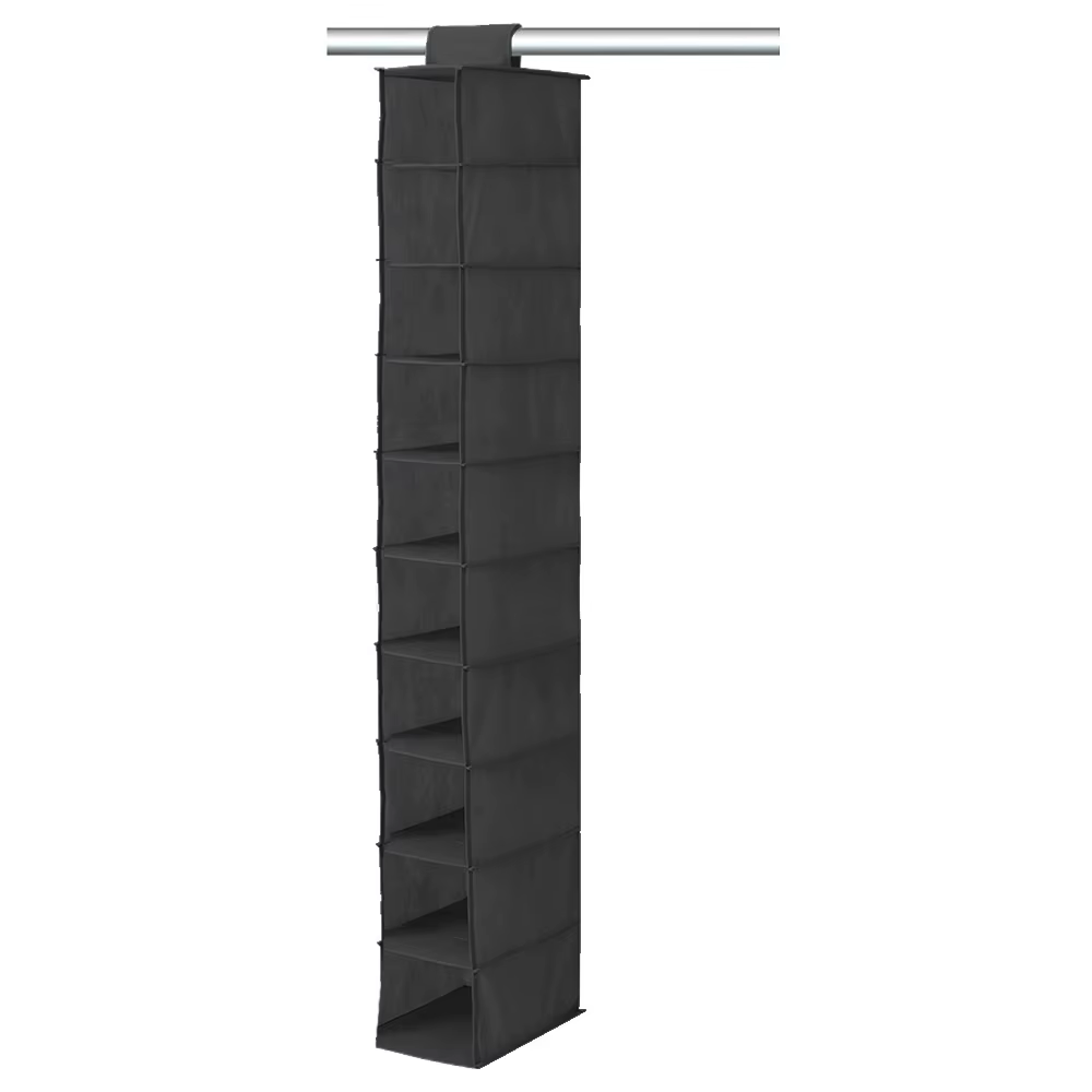 Étagère à chaussures suspendue à 10 couches au-dessus de la porte, organisateur pliable, placard, ga