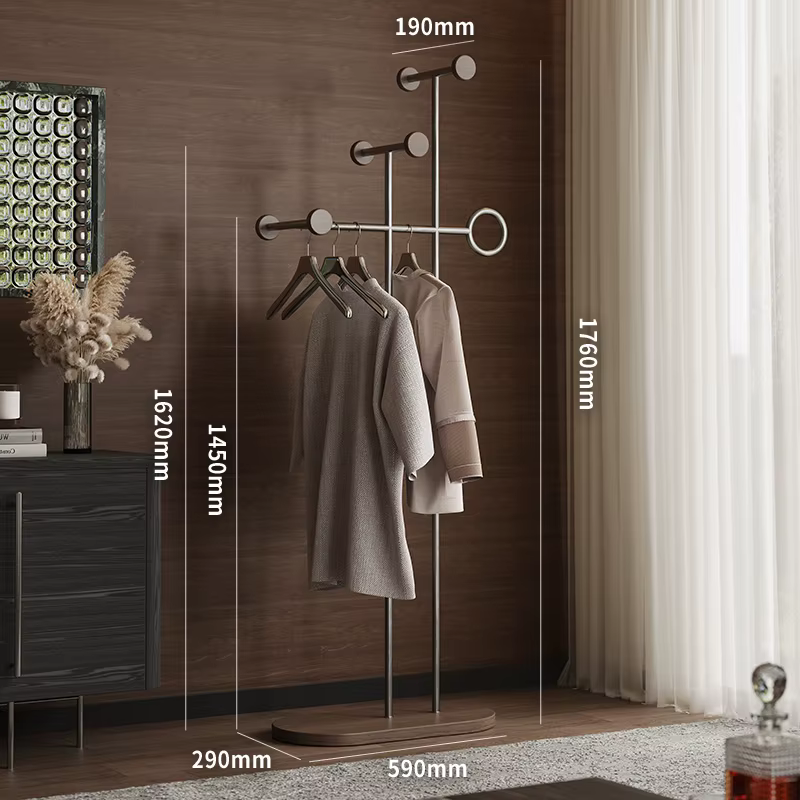 Porte-vêtements Design Vintage hôtel gain De place parapluie debout porte-vêtements placard Stander