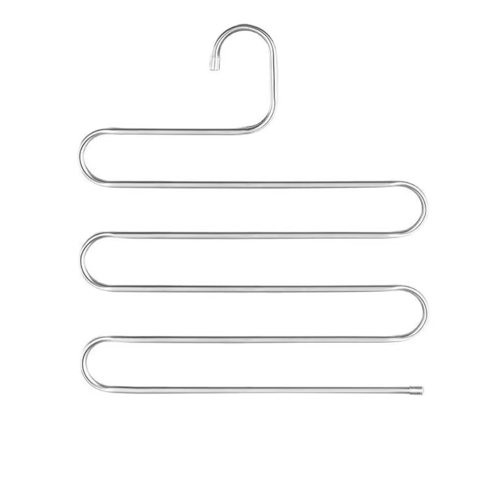 Porte-pantalons en acier inoxydable, 5 pièces, cintre multicouche multifonctionnel à cinq couches, a