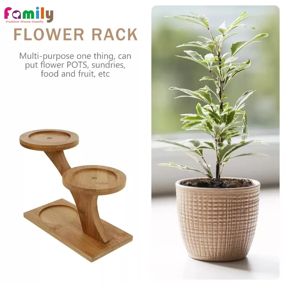 Étagère de pot de plantes d'intérieur, baie en bois massif succulente, étagère de pot de fleurs de s