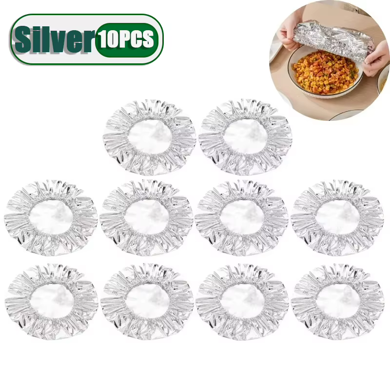 Couvre-plats réutilisables écologiques en aluminium, durables et isolants, pour bols, plats, rangeme