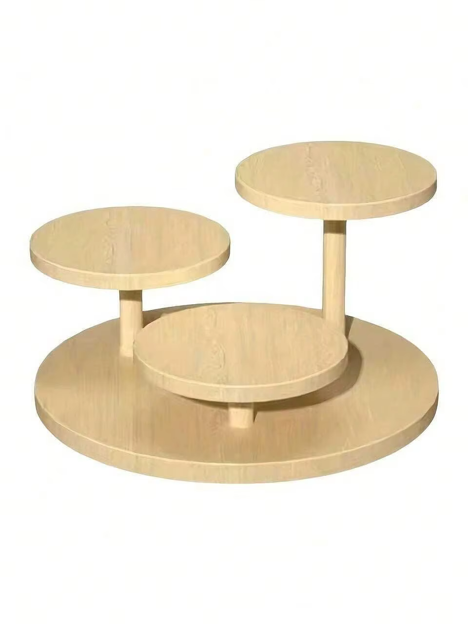 Présentoir en bois avec support de rangement - Boîte de rangement multicouche pour bijoux. Plantes s