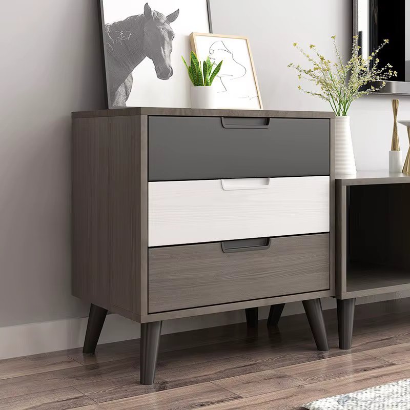 Meubles latéraux multifonctions, rangement de pièce moderne, armoires de chevet de chambre à coucher
