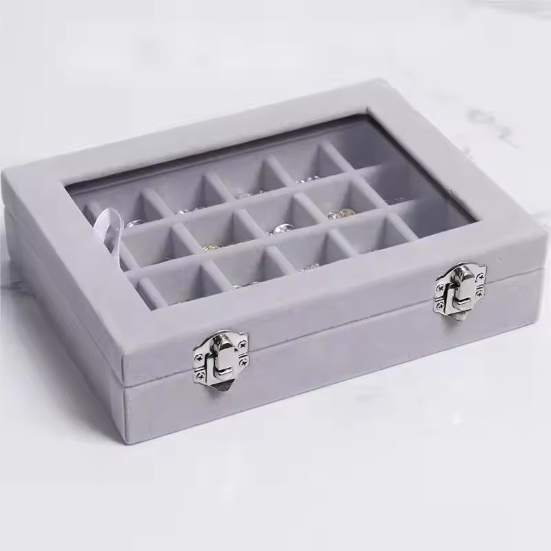 Boîte de rangement de bijoux, boucles d'oreilles, bagues, colliers, présentoir de bijoux, Classifica