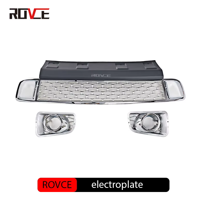 ROVCE Grille pare-chocs avant couverture de remorque garde inférieure couvercle de phare antibrouill
