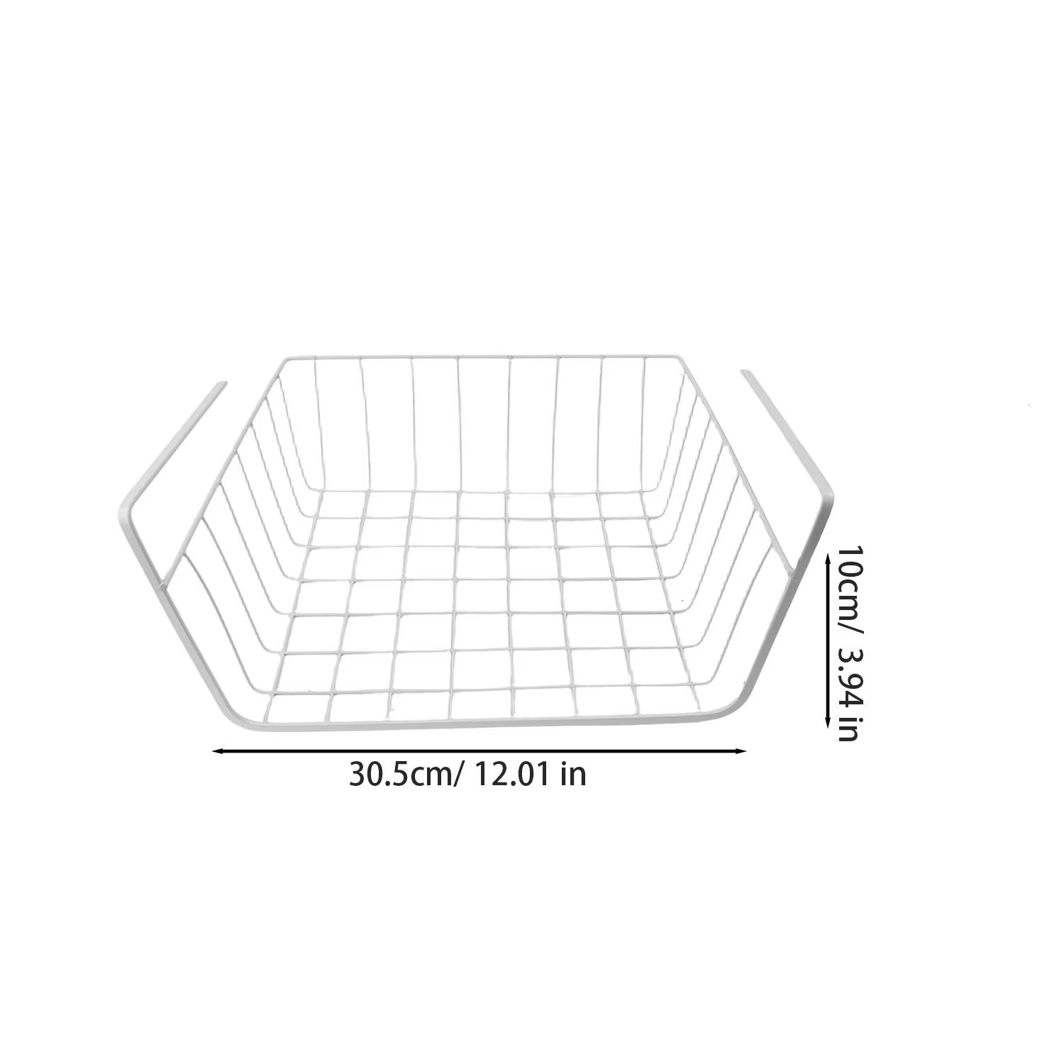 Panier de rangement sans perçage pour placard, sous le bureau, pour livres et collations, étagère de