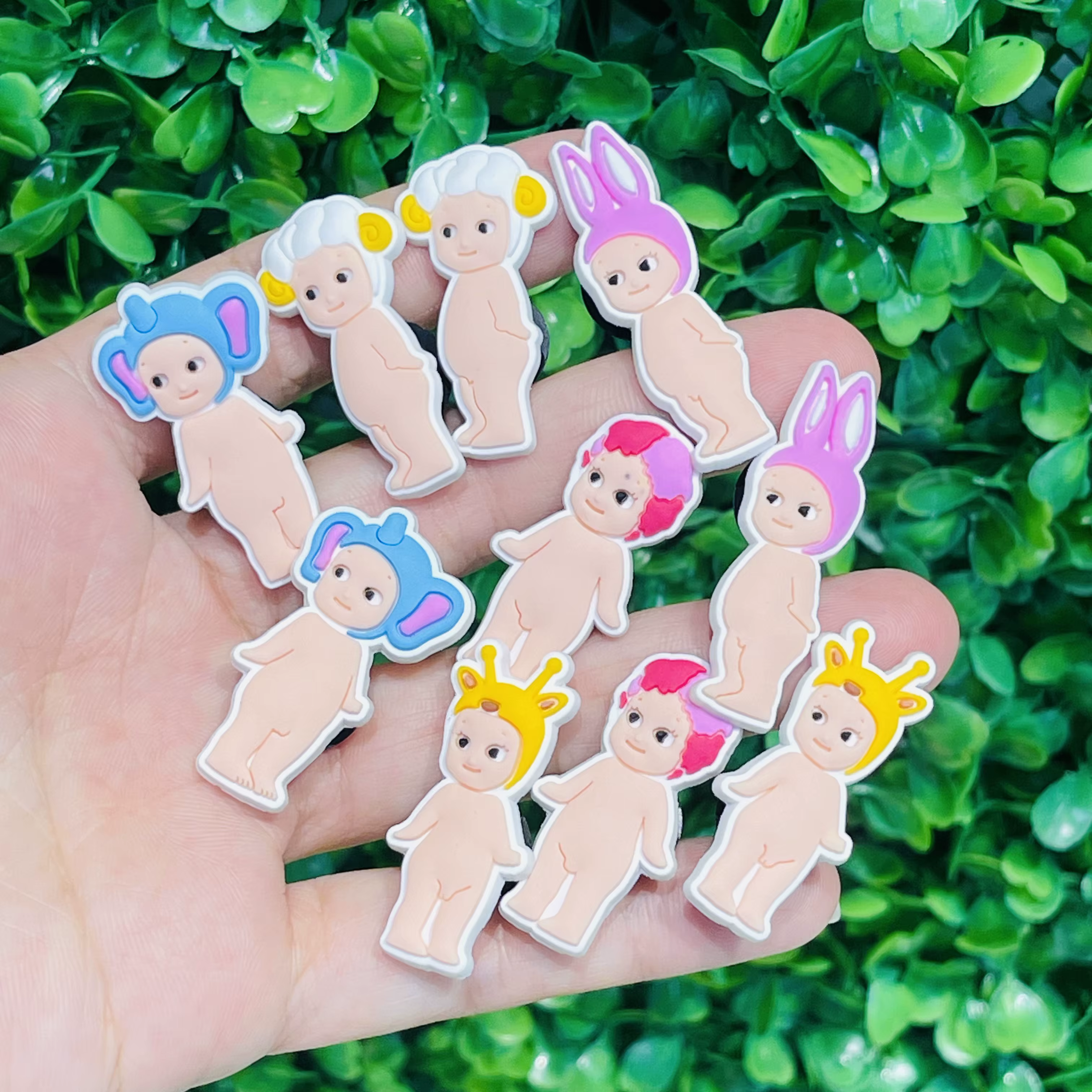 Breloques à boucle de chaussure pour bébé, ange de dessin animé, sandales à la mode pour garçons et 