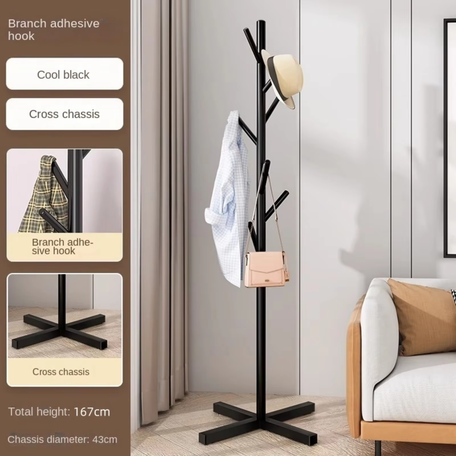 Cintre à vêtements domestique sur pied, chambre à coucher, Simple, porte-vêtements populaire, porte-