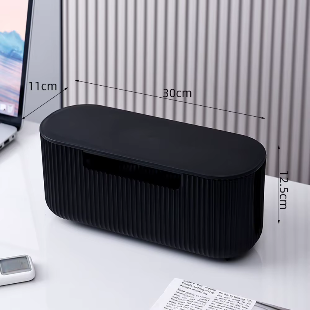 Boîte de rangement de câbles de bureau de qualité avec couvercle, boîte de rangement de prises multi