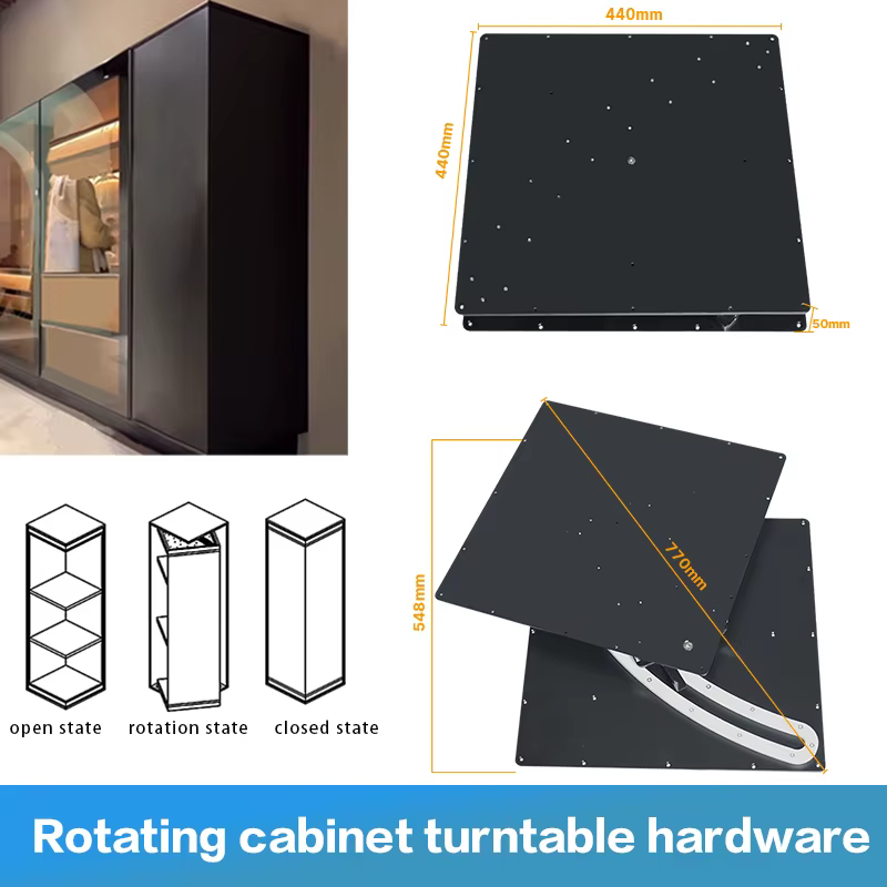 Étagère de rangement rotative électrique à 360 degrés, meuble d'angle créatif, table de présentation