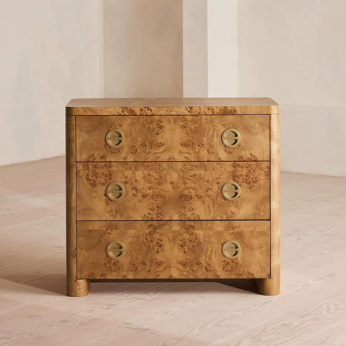 Commodes de luxe modernes en MDF, buffet à 3 tiroirs, armoire de rangement en bois pour chambre à co