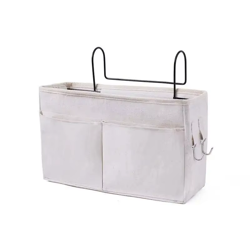 Organisateur de rangement pour lit de chambre, étagère de rangement de chevet, panier de rangement e