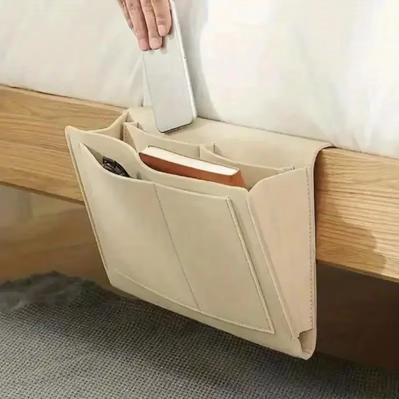 Sac de rangement suspendu pour chevet, boîte de rangement pour téléphone portable, télécommande et m