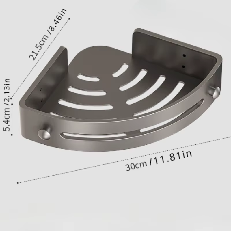 Étagère de rangement triangulaire, étagère de douche pour salle de bain, étagère murale de rangement