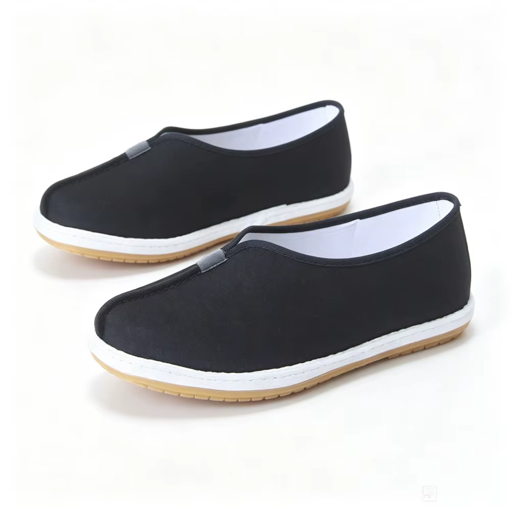 Chaussures de moine chinoises traditionnelles, chaussures en tissu faites à la main, respirantes, ch