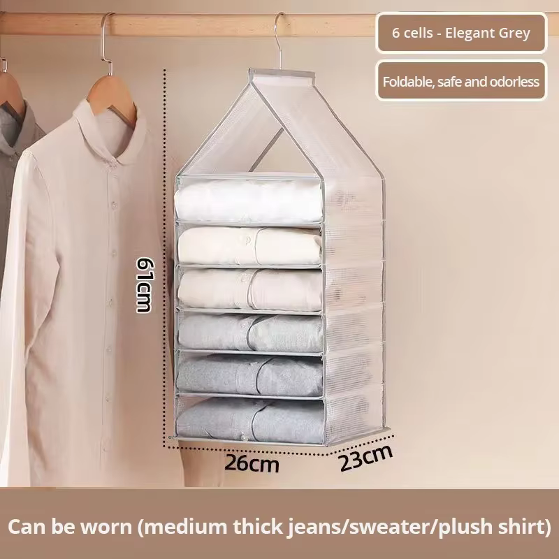 Armoire de Rangement pour Placard, Sac pour viser, Chaussettes, T-Shirt, Sous-Vêtements, 1 Pièce