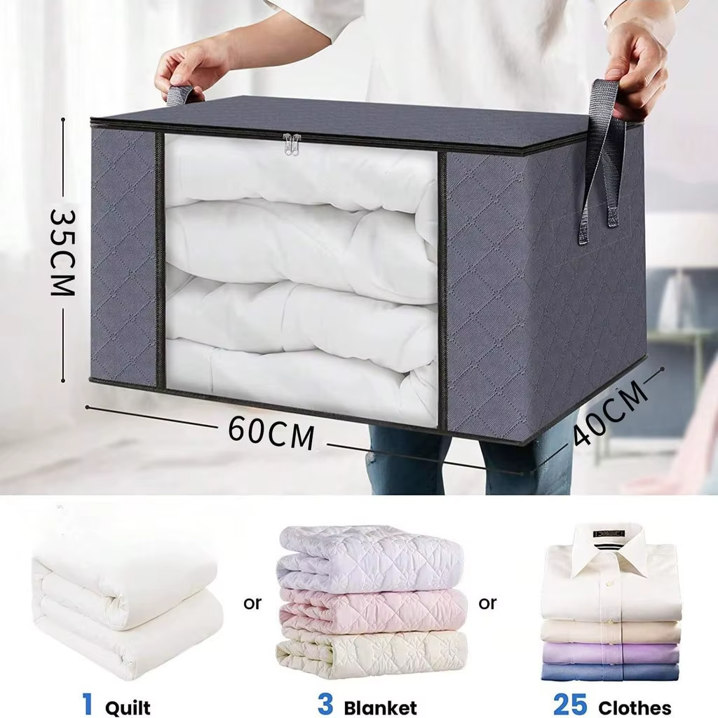 Boîtes de rangement en tissu pliables, bacs de rangement rectangulaires polyvalents, placard, couver
