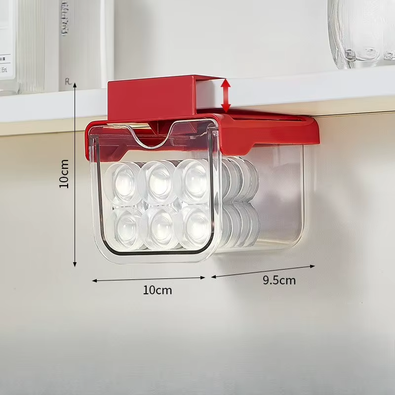 Boîte de rangement de type tiroir sous l'armoire de salle de bain, organisateur pour coton-tiges, pi
