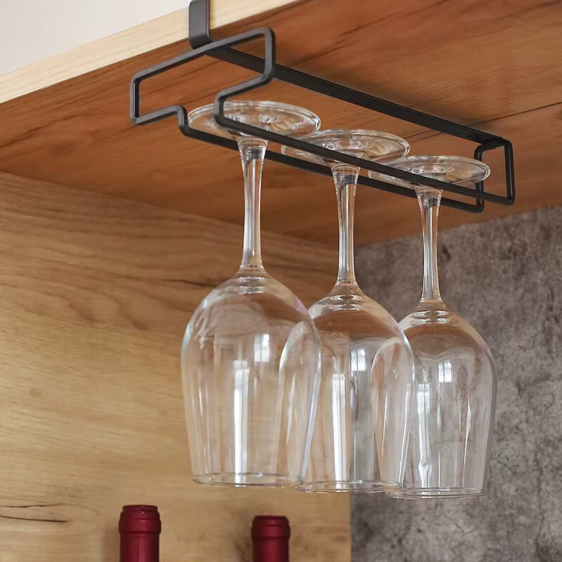 Support de rangement suspendu pour verres à vin rouge, support de rangement pour gobelets à pieds ha