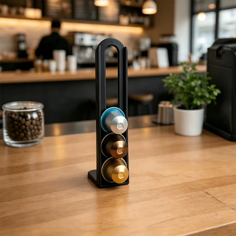 Support de rangement vertical pour dosettes de café, style simple, organisateur de capsules de café,