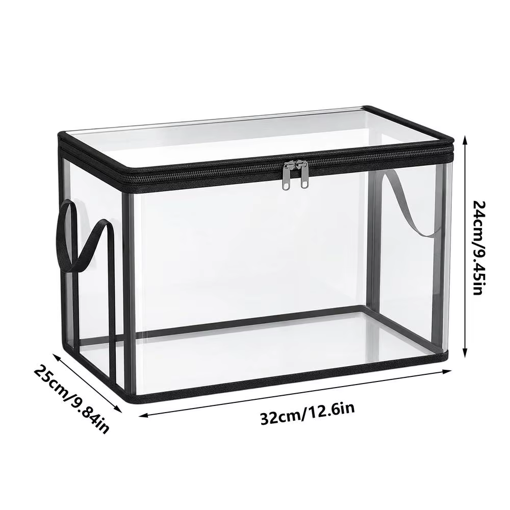 Boîtes de rangement empilables transparentes, grande capacité, bacs organisateurs pour livres, jouet