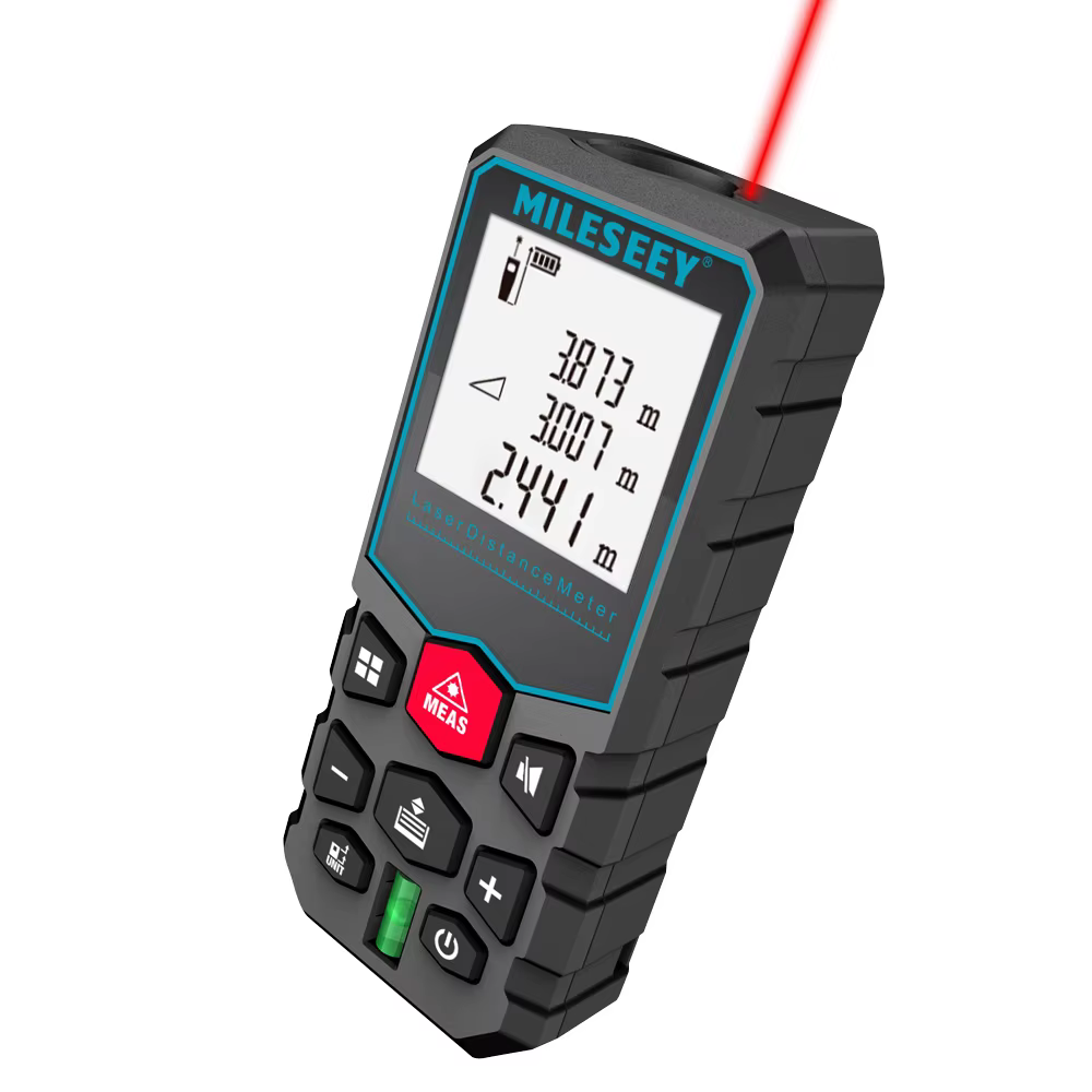 Mètre ruban laser MILESEEY X5, 40M 50M 60M 80M 100M 120M Télémètre laser