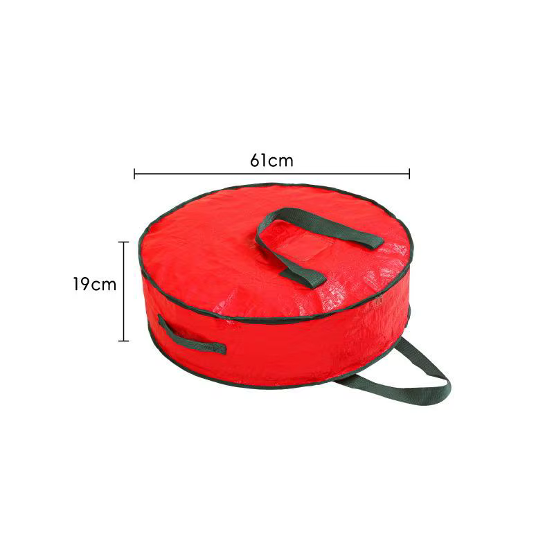 Sac de rangement de décorations de noël de grande capacité, organisateur rond de boules de décoratio