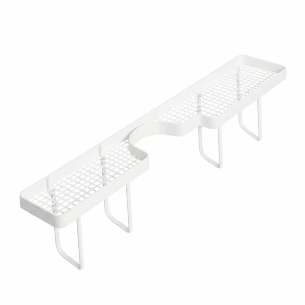 Étagère de rangement pour salle de bain sans perçage, antirouille, gain de place, égouttoir d'évier 