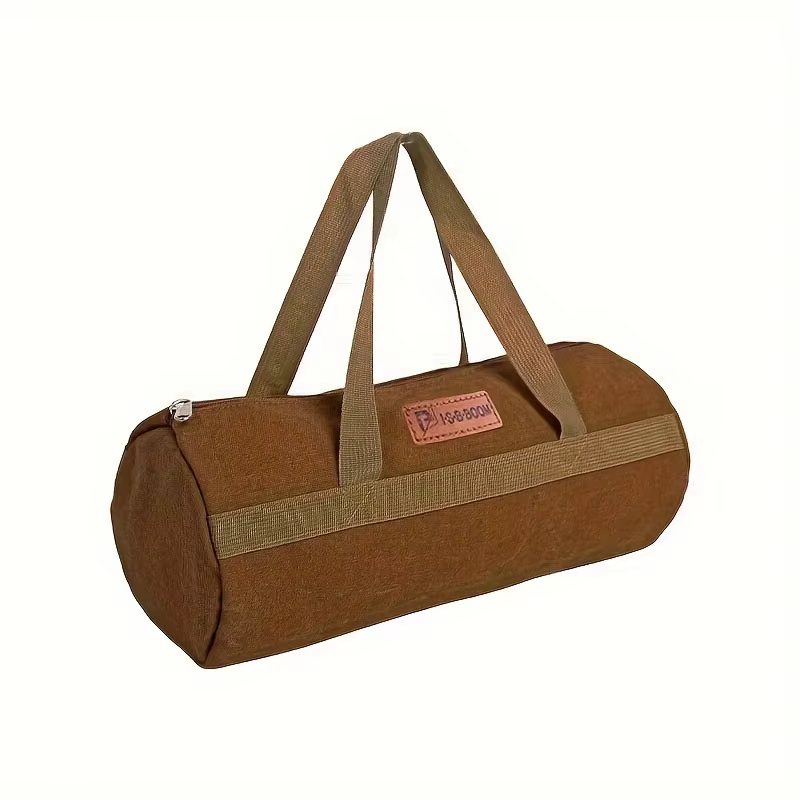 Sac de rangement pour outils de camping, grande capacité, sac cylindrique pour piquets de tente, sac