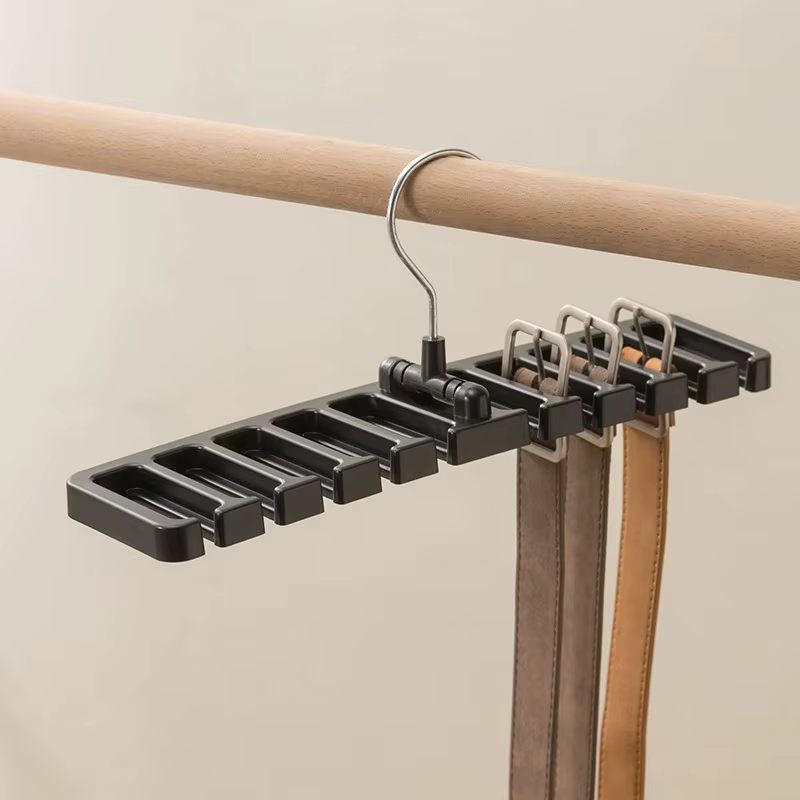 Organisateur de ceintures pour armoire : Cintre multifonctionnel pour foulards et ceintures – L'outi
