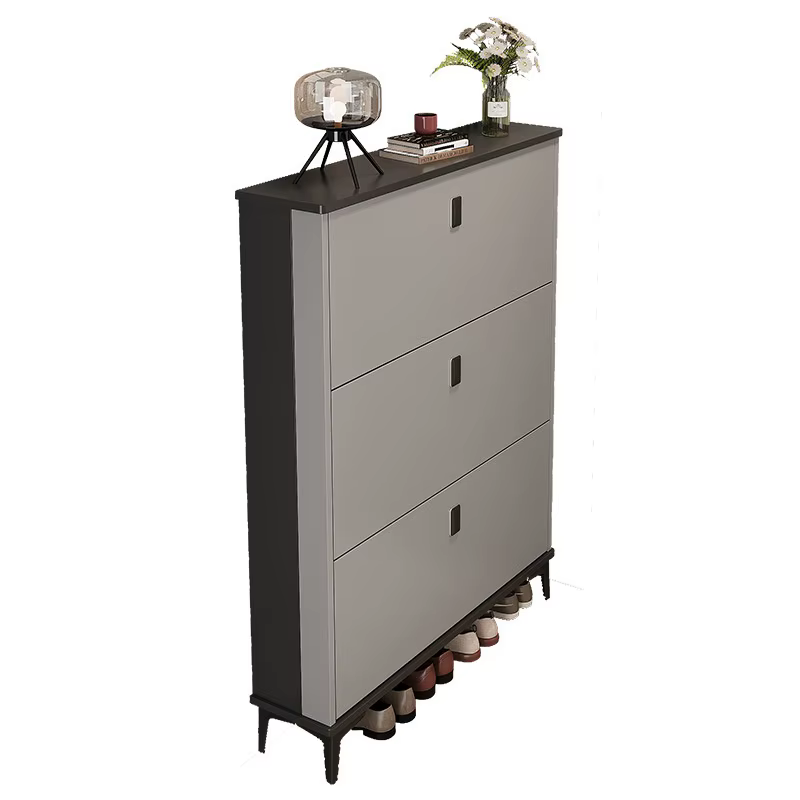Armoire à chaussures d'entrée Ultra-mince avec rangement rabattable de grande capacité, meubles de m
