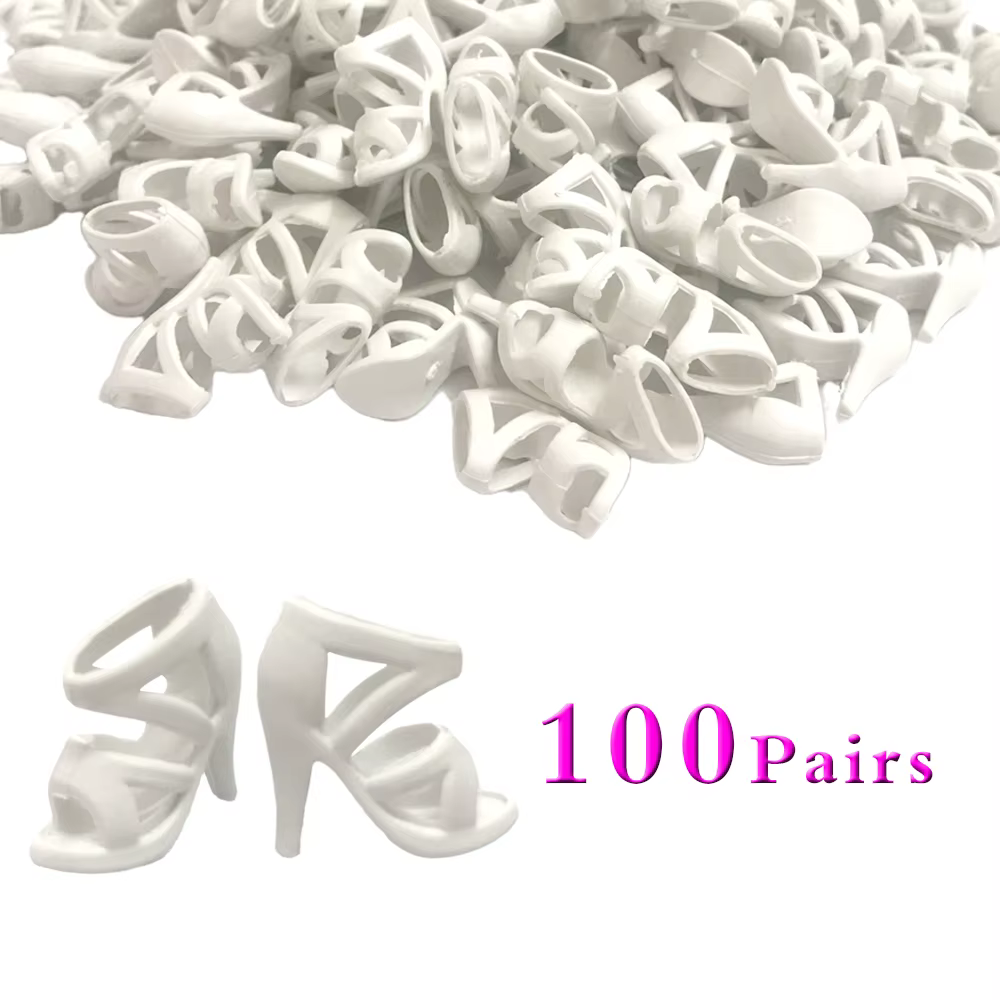 NK 100 paires de chaussures de poupée de 11,5 pouces, sandales de poupée à la mode, bottes à talons 