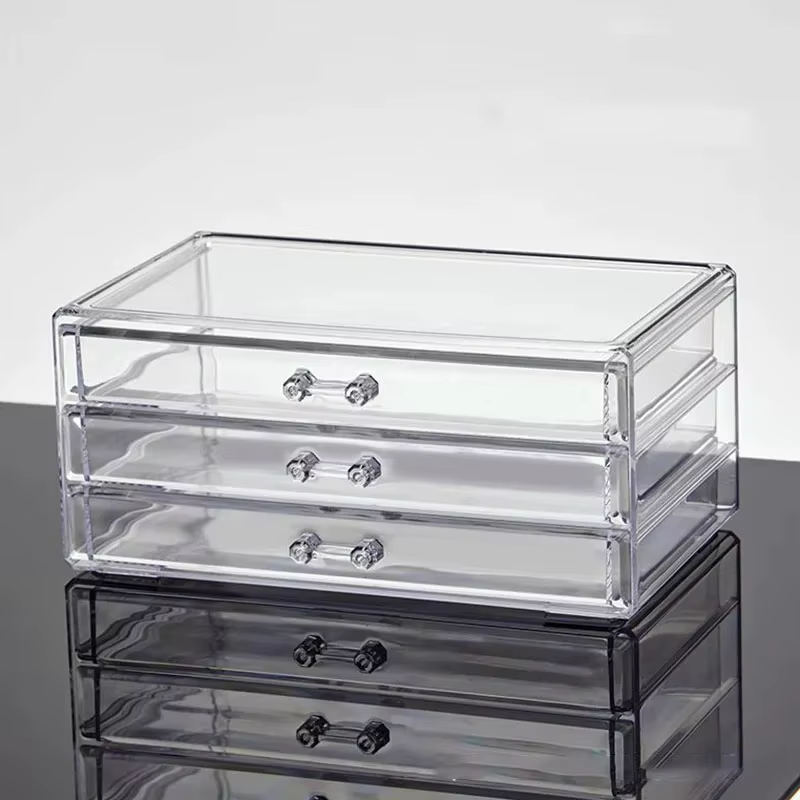 Boîte de rangement transparente en acrylique pour cosmétiques, boîte de rangement pour rouge à lèvre
