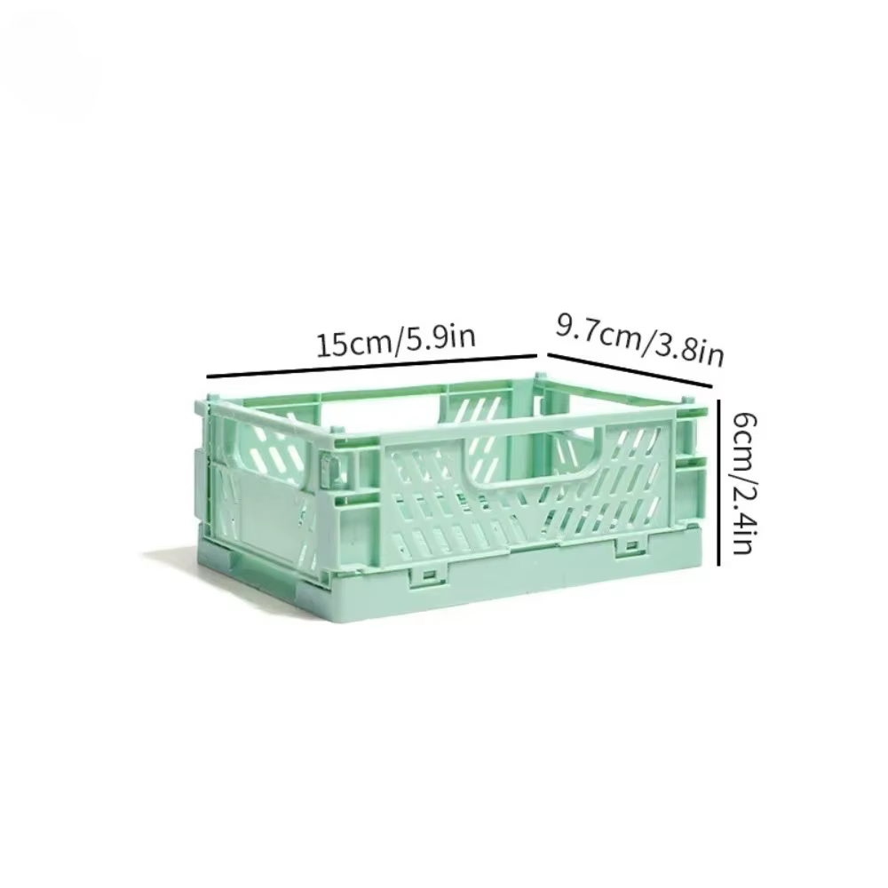 Caisse de rangement pliable en plastique, boîte pliante, panier empilable, boîtes à bijoux et jouets