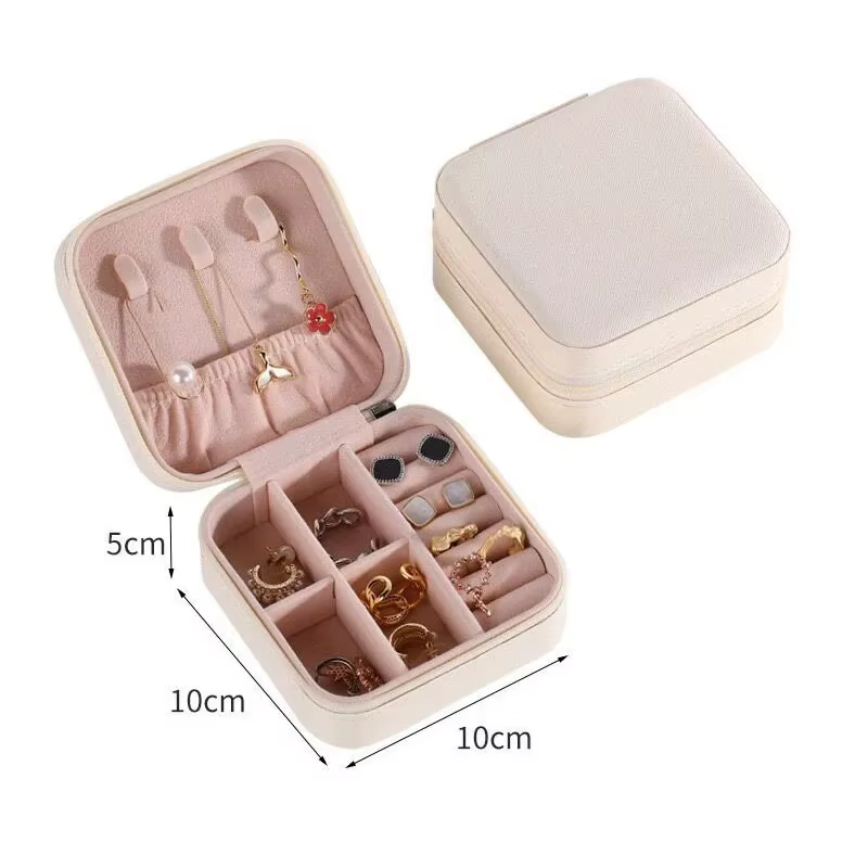 Boîte à bijoux personnalisée pour filles, étui à bijoux de voyage avec nom, cadeau personnalisé pour