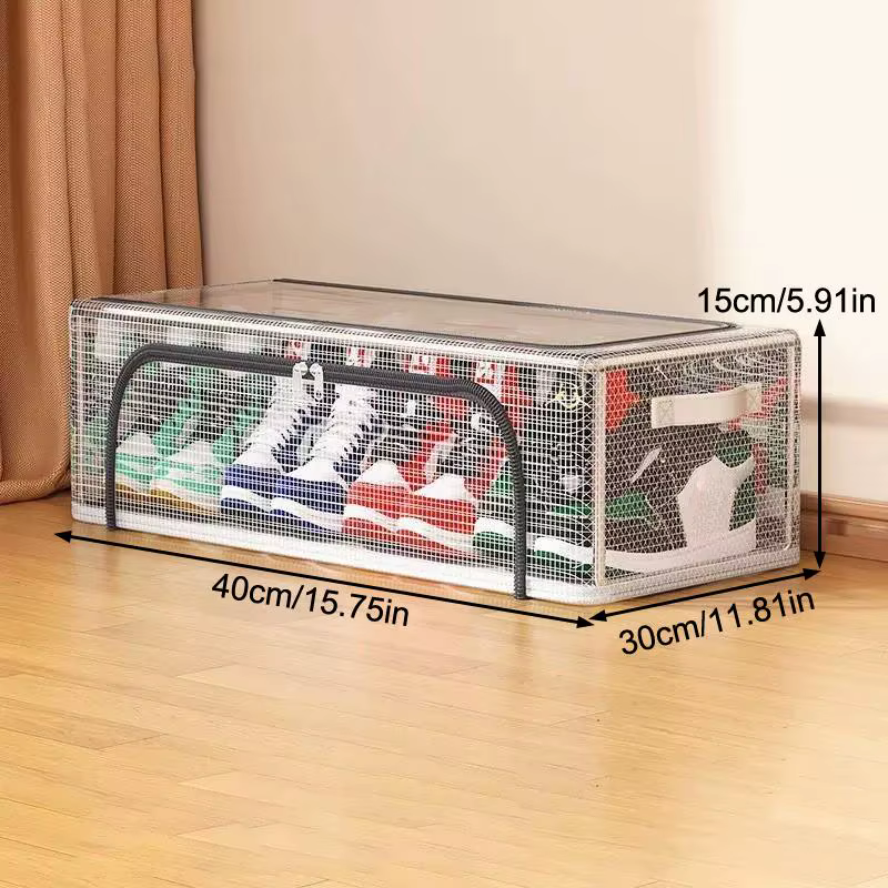 Boîte de rangement transparente pour chaussures, boîte de rangement pour chaussures de sport et talo