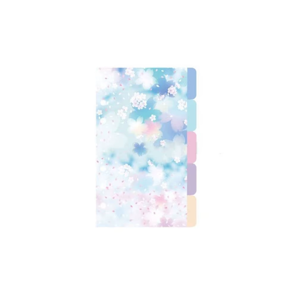 Classeur de cartes d'indexation, classeurs pour carnet de notes, Style fleurs de cerisier, Page d'in