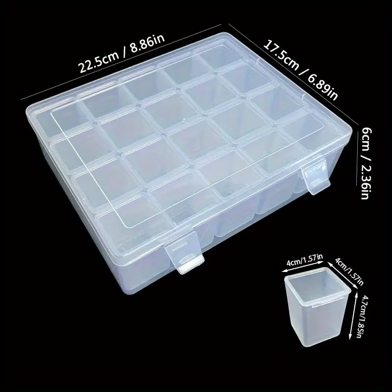 Boîte de rangement à 20 compartiments, pour organiser facilement les perles, les bijoux, les travaux