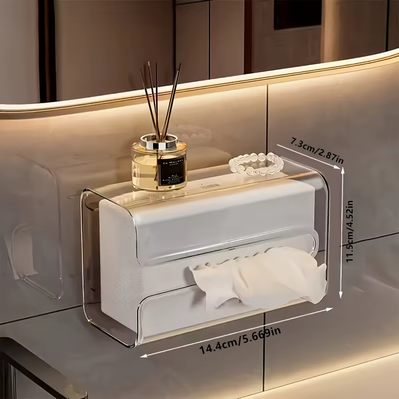 Boîte de rangement pour papier absorbant, type tiroir, pour salle de bain, cuisine, bureau, salon, r