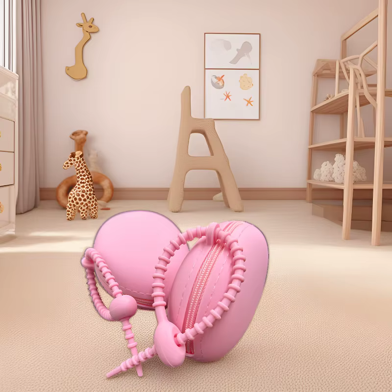 Étui de rangement en silicone – une pochette portable de type portefeuille, idéale pour les petits o